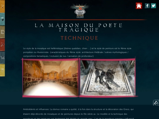 CASA DEL POETA TRAGICO/technique-(français) screenshot