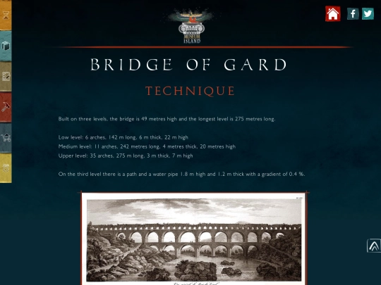 PUENTE DE GARD/technique-(english) screenshot