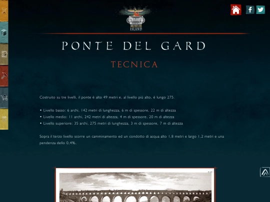 PUENTE DE GARD/tecnica-(italiano) screenshot