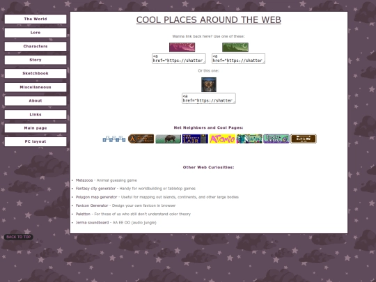 alt/links screenshot