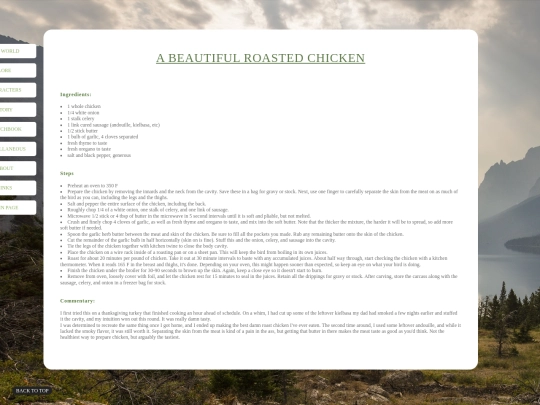 misc/recipes/chicken screenshot
