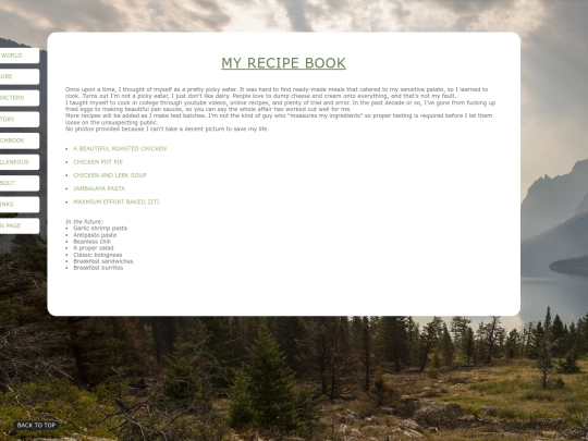 misc/recipes/recipes screenshot