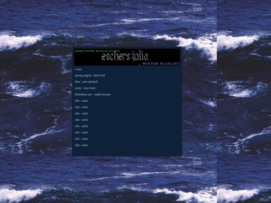 winterplaylist screenshot