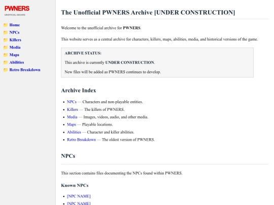 index screenshot