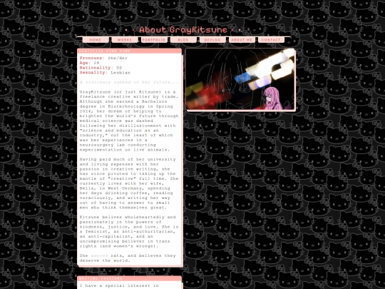 about-me screenshot