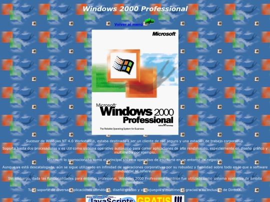 win2000professional screenshot