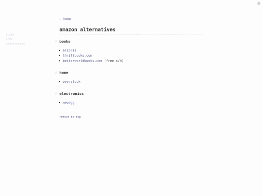 amazon-alternatives screenshot