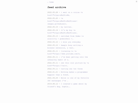 feed-archive screenshot