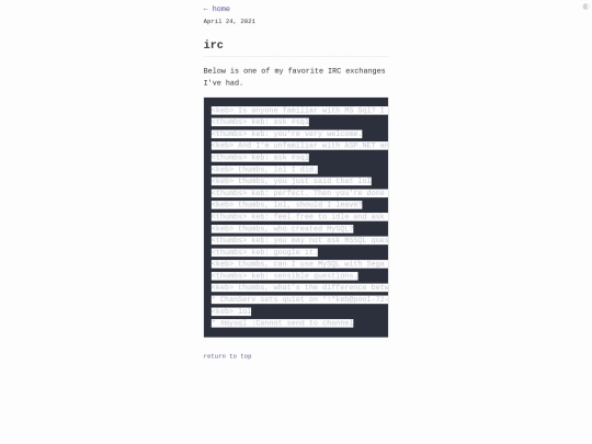 irc screenshot