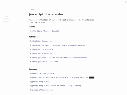 javascript-live-examples screenshot