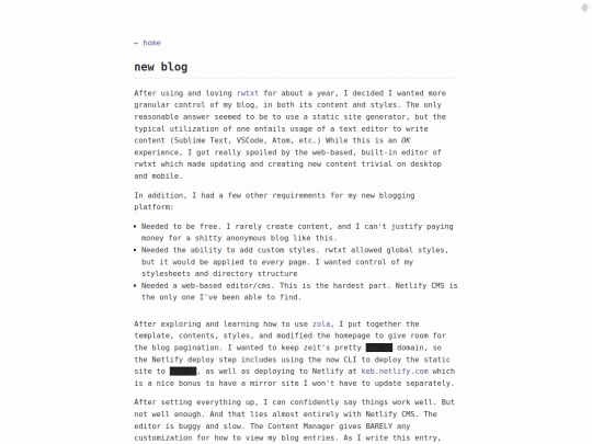 new-blog screenshot