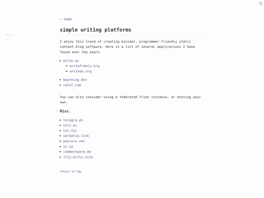 simple-writing-platforms screenshot