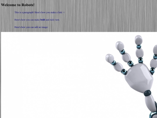 robots screenshot