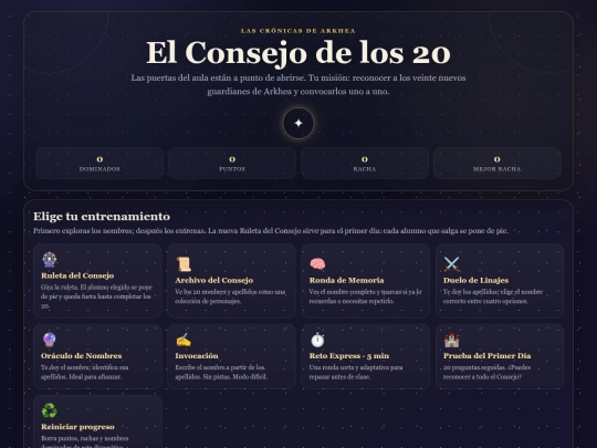 Cronicas_de_Arkhea_Consejo_de_los_20_con_ruleta screenshot