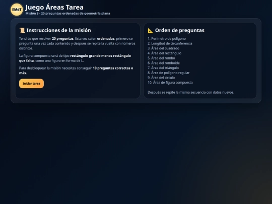 JuegoÁreasFinal screenshot