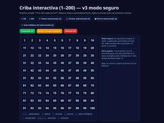 Números primos screenshot