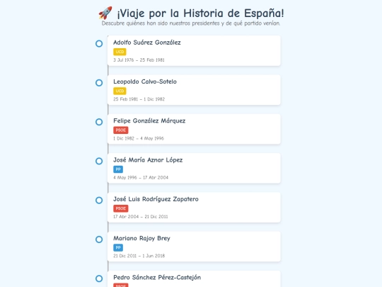 Presidentes screenshot