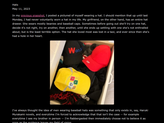 snapshots/hats screenshot