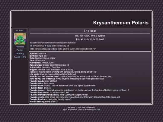 pages/krys screenshot