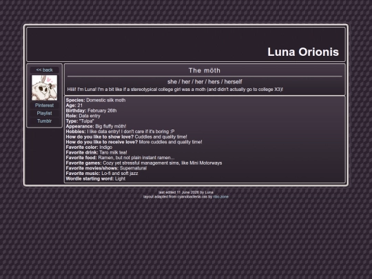 pages/luna screenshot