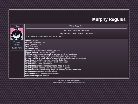 pages/murphy screenshot