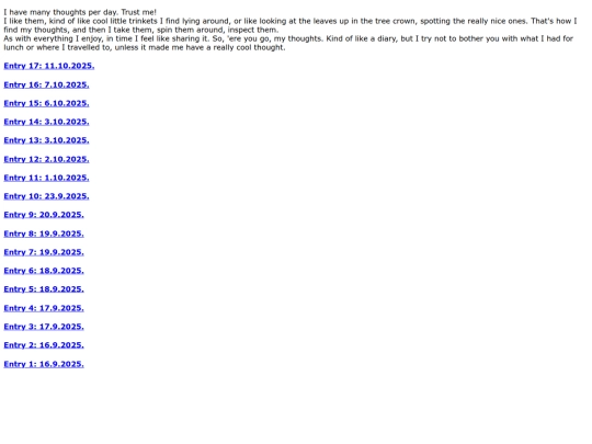 entries screenshot