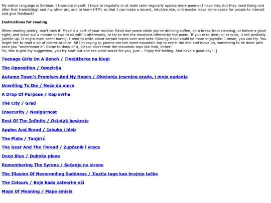 poems screenshot