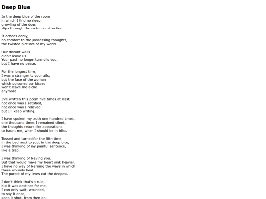 poems/deepblue screenshot
