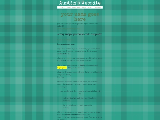 Portfolio screenshot