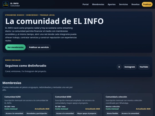 comunidad screenshot