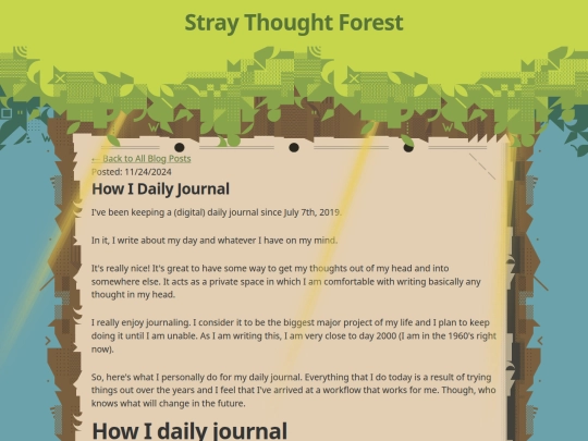 blog/howidailyjournal screenshot