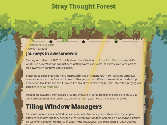 blog/journeysinawesomewm screenshot