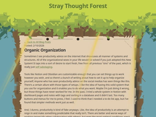 blog/organicorganization screenshot