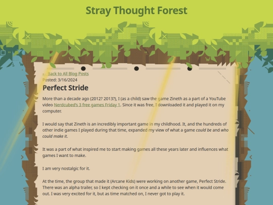 blog/perfectstride screenshot
