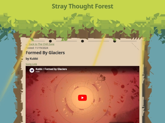 chillzone/formedbyglaciers screenshot