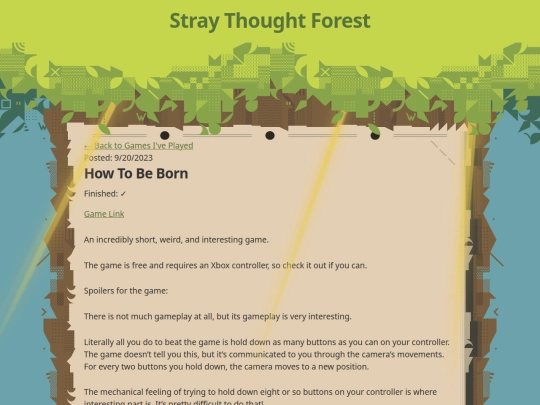 gamesiveplayed/howtobeborn screenshot