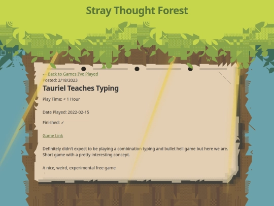 gamesiveplayed/taurielteachestyping screenshot