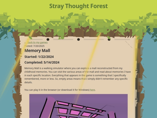 projects/games/memorymall screenshot