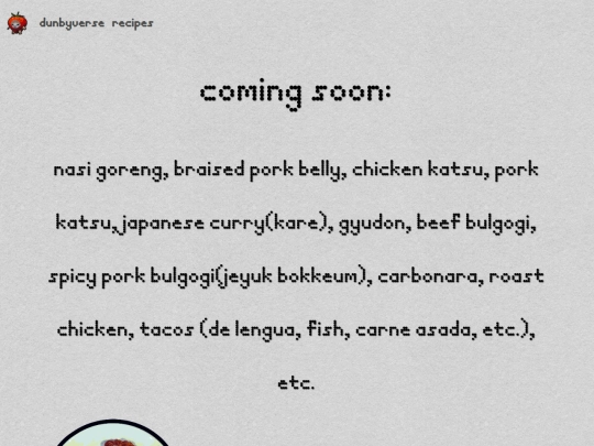 recipes screenshot