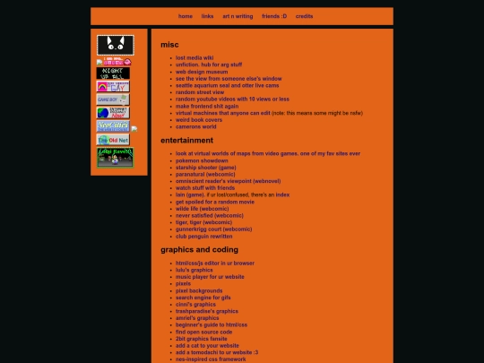 links screenshot