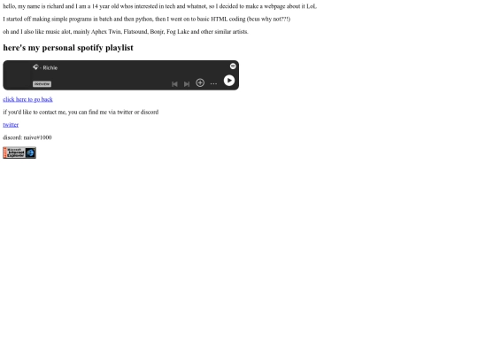 info screenshot