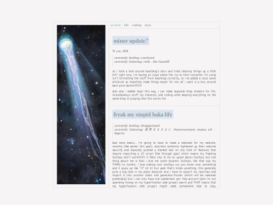blog screenshot