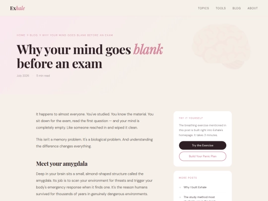 science-of-going-blank screenshot