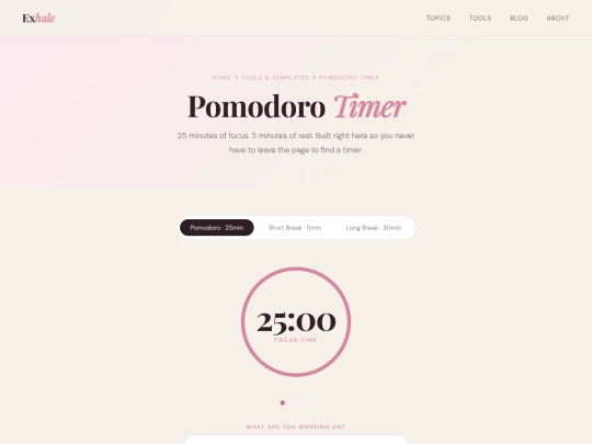 timer screenshot