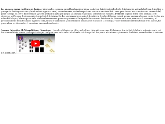 amenazas screenshot