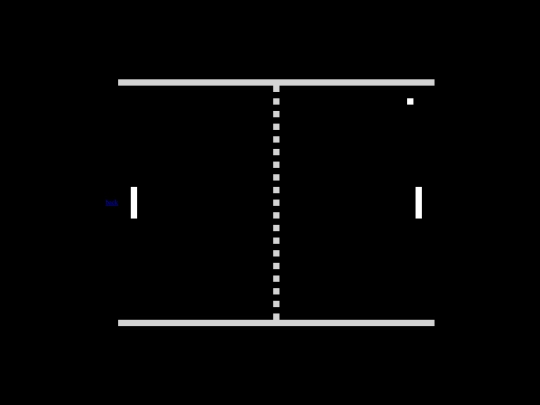 pong screenshot