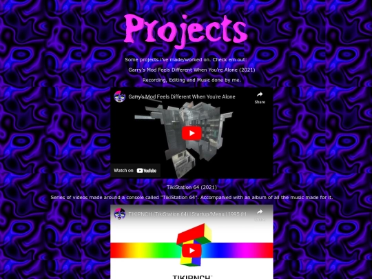 projects screenshot