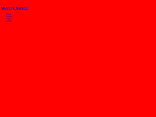 Portfolio/contact screenshot