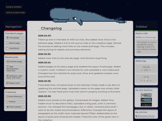 changelog screenshot