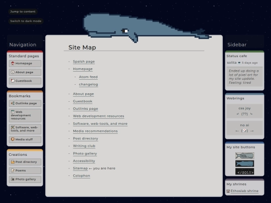 sitemap screenshot